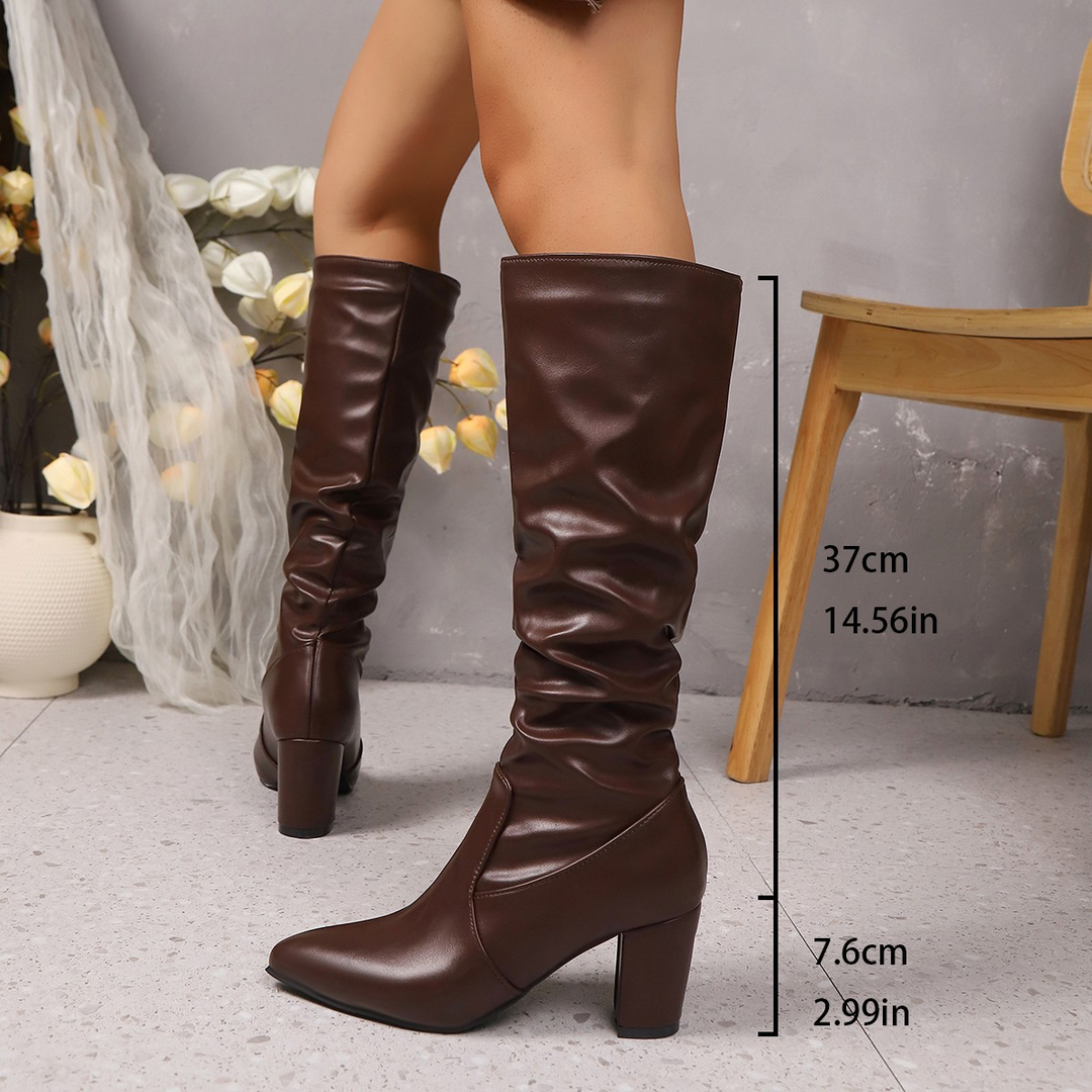 Yuliana | Slouch Knee-High Boots