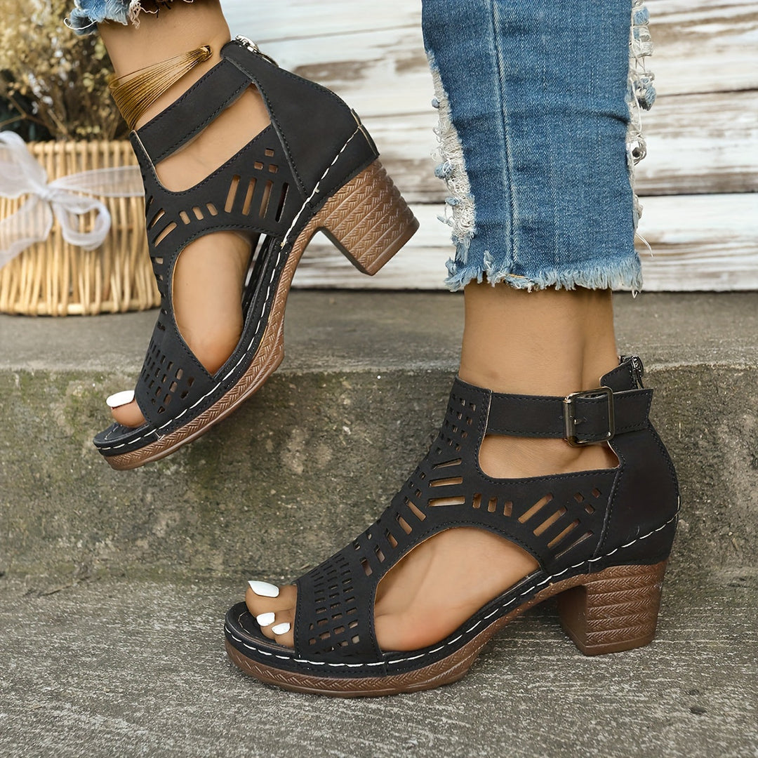 Vicki | Ergonomic Block Heel Sandals