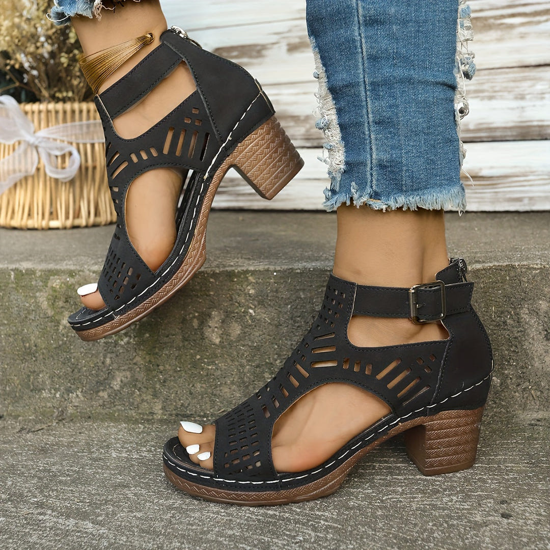 Vicki | Ergonomic Block Heel Sandals