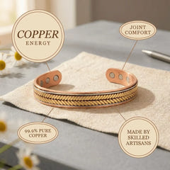 Avis | Hand-Pressed Copper Bracelet