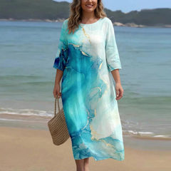 Kaylene | Printed Flow Midi Dress