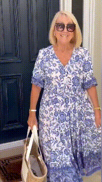 Kylie | Floral V-Neck Maxi Dress