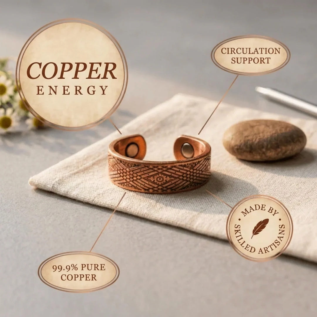 Emilia | Hand-Cut Copper Ring