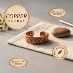 Emilia | Hand-Cut Copper Ring