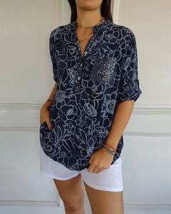 Brenna | Elegant Bloom Blouse