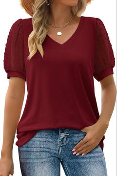 Renee | Sleek V-Neck Blouse