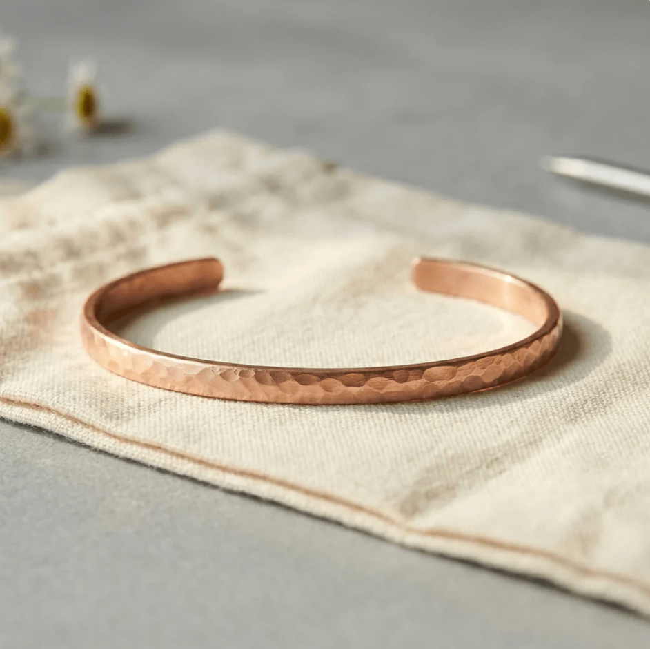 Paola | Hand-Hammered Copper Anklet