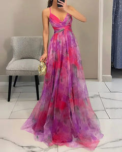 Kes | Floral Print Maxi Dress