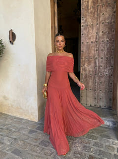 Nimue | Linen Silk Midi Dress