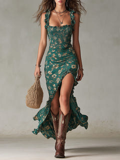Trista | Midi Boho Linen Look