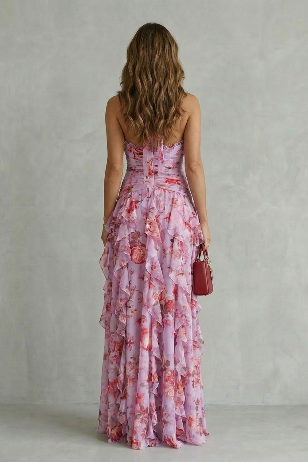 Julietta | Romantic Rose Cascade Maxi Dress