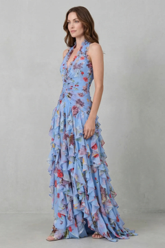 Julietta | Romantic Rose Cascade Maxi Dress
