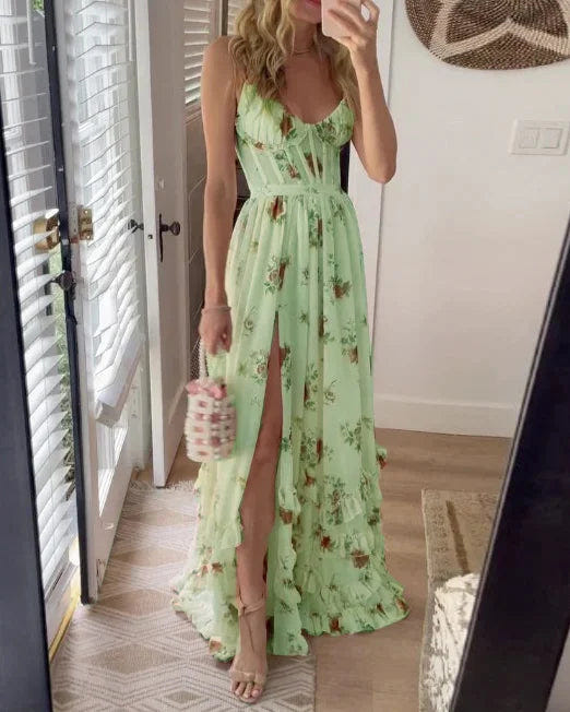 Mahalia | Romantic Floral Midi Dress