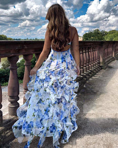 Siani | Floral Midi Dress with Ruching