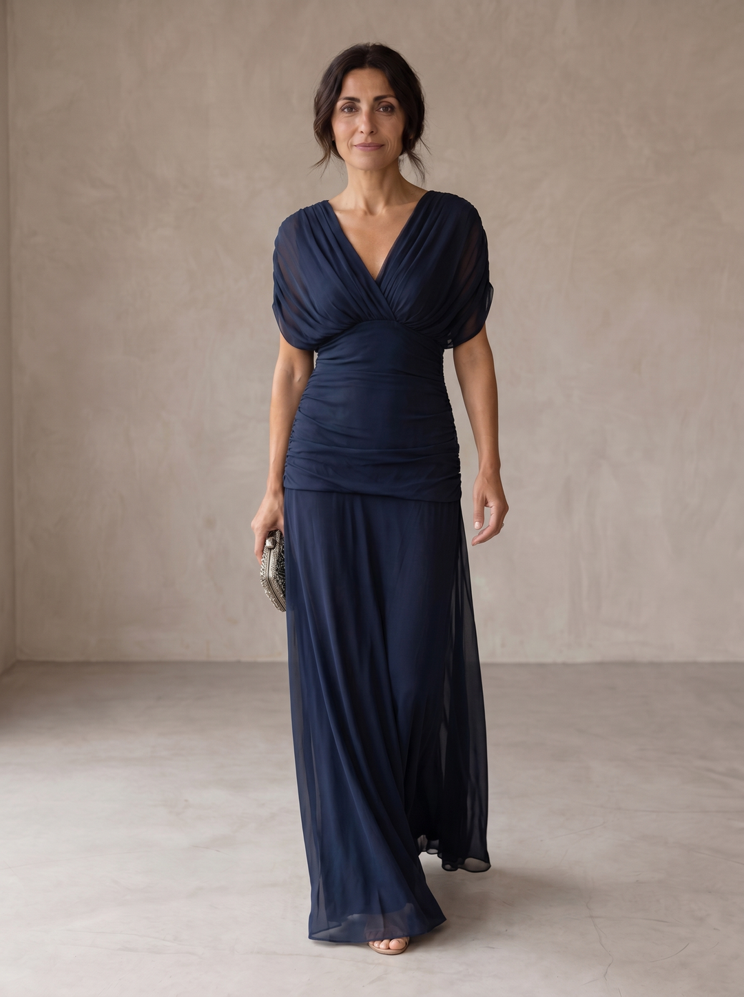 Phyllida | Elegant Blue Midi Dress