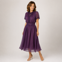 Jancis | Maxi Dress Chiffon Lace Trim