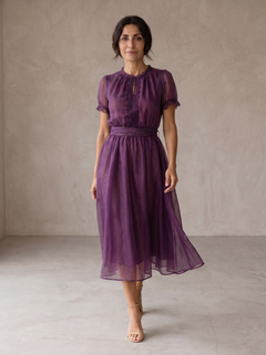 Jancis | Maxi Dress Chiffon Lace Trim