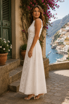 Wilhelmine | Embroidered Maxi Dress