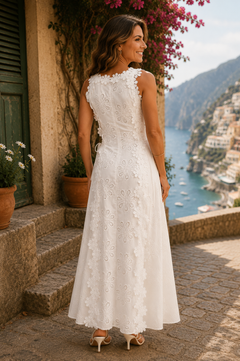 Wilhelmine | Embroidered Maxi Dress
