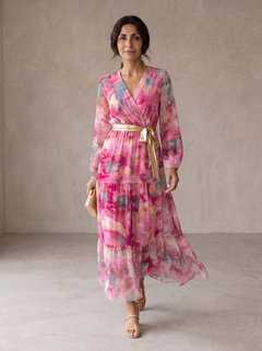 Vinita | Wrap Dress Floral Print