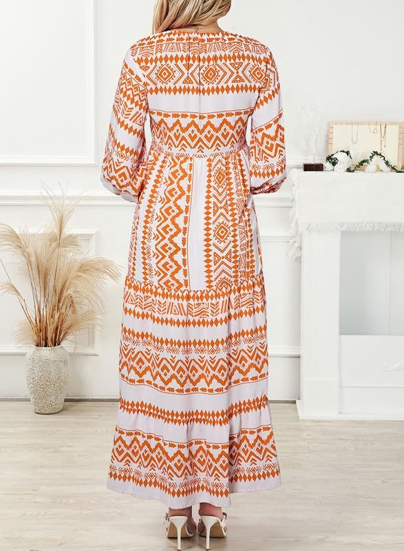 Jan | Boho Puff Maxi Dress