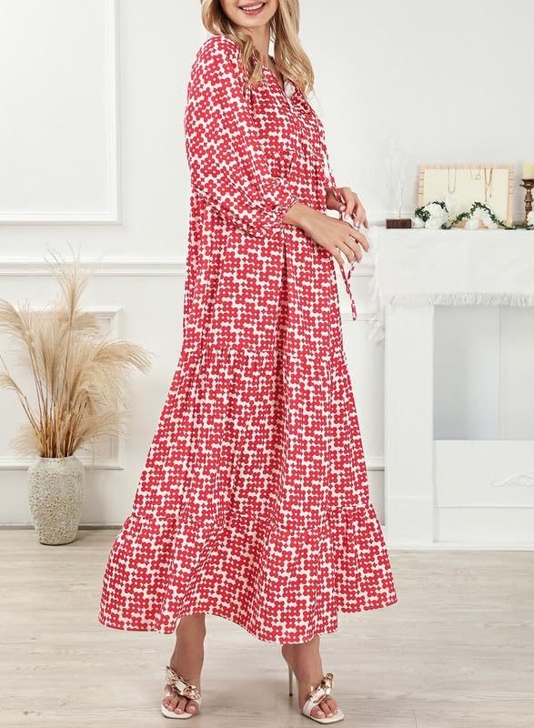 Jan | Boho Puff Maxi Dress