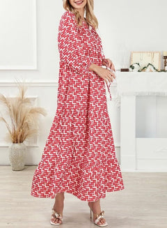 Jan | Boho Puff Maxi Dress