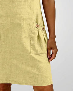 Noeleen | Cotton Zip-Pocket Dress