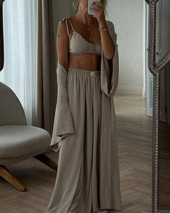 Hsina | Chic Casual Cardigan 2-Piece