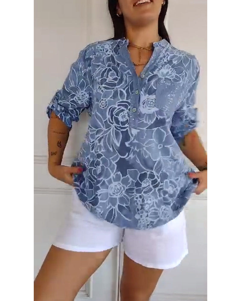 Brenna | Elegant Bloom Blouse