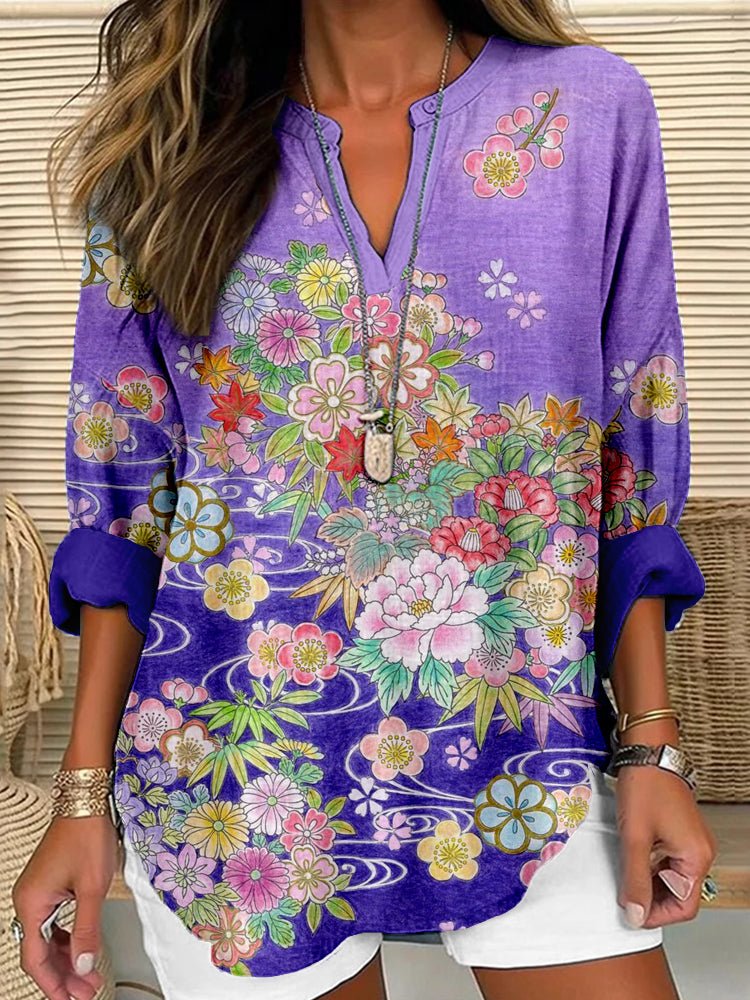 Renata | Graceful Floral Top