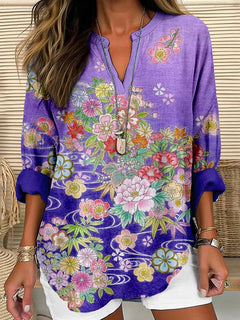 Renata | Graceful Floral Top