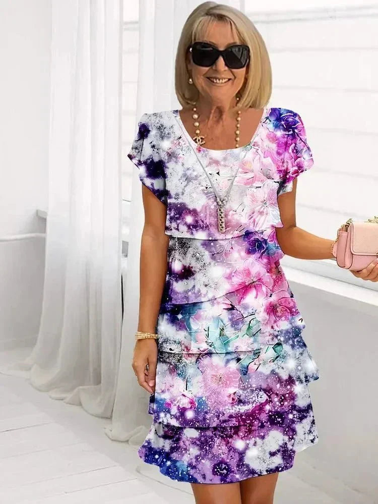 Kirsty | Cascading Floral Dress