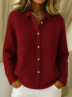 Karel | Textured Knit Button Cardigan