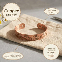 Penelope | Hand-Stamped Copper Bracelet