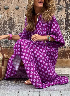 Jan | Boho Puff Maxi Dress