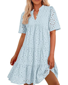 Meinwen | Lace Ruffle Dress