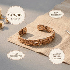 Winsome | Braided Copper Bracelet