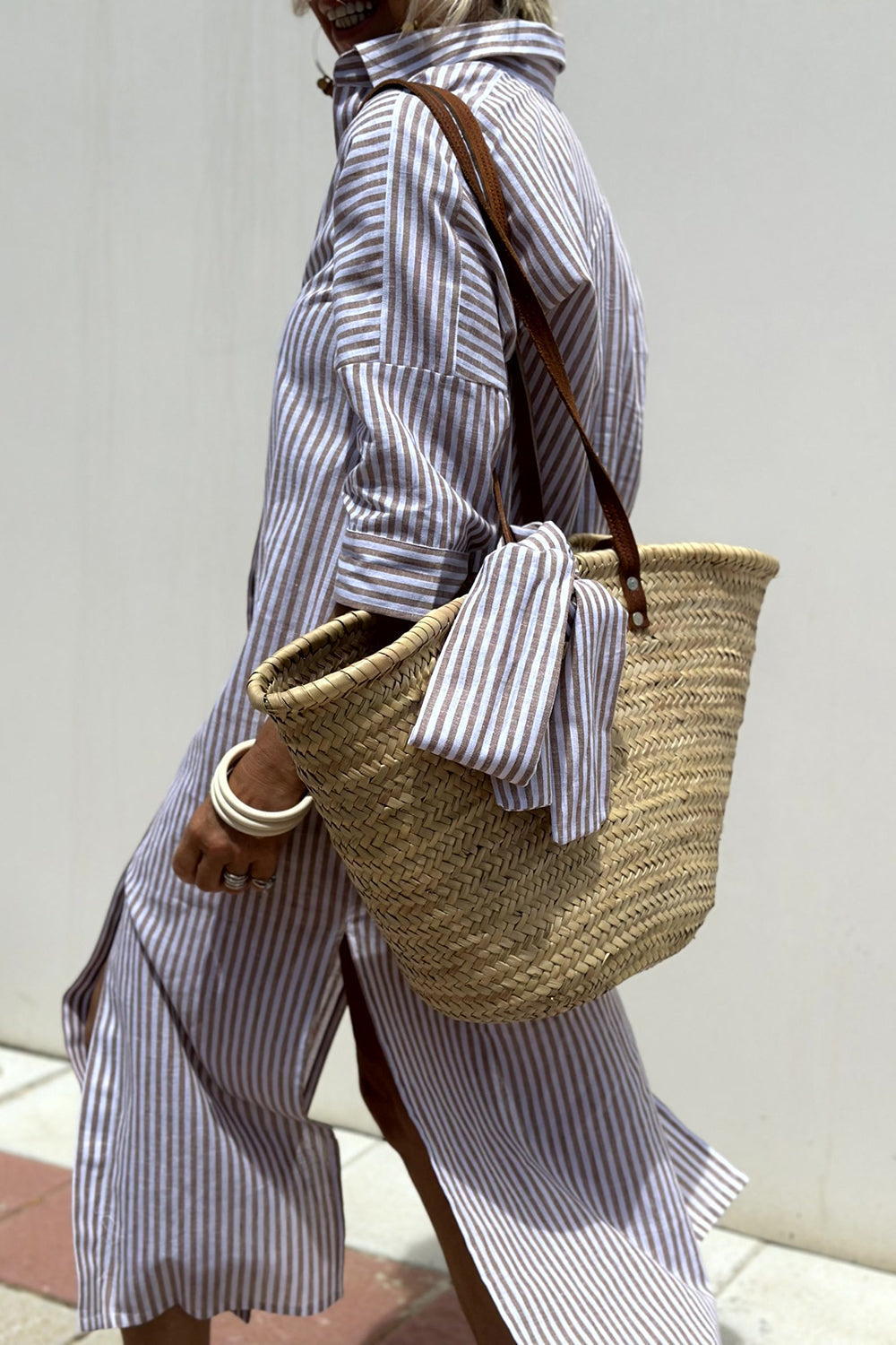 Elizabeth | Striped Shirt Dress
