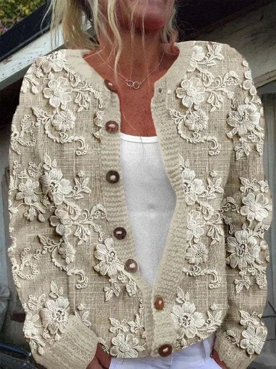 Poppy | Graceful Floral Cardigan
