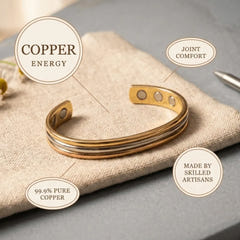 Claudia | Hand-Finished Copper Bracelet