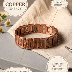 Theresa | Textured Copper Bracelet