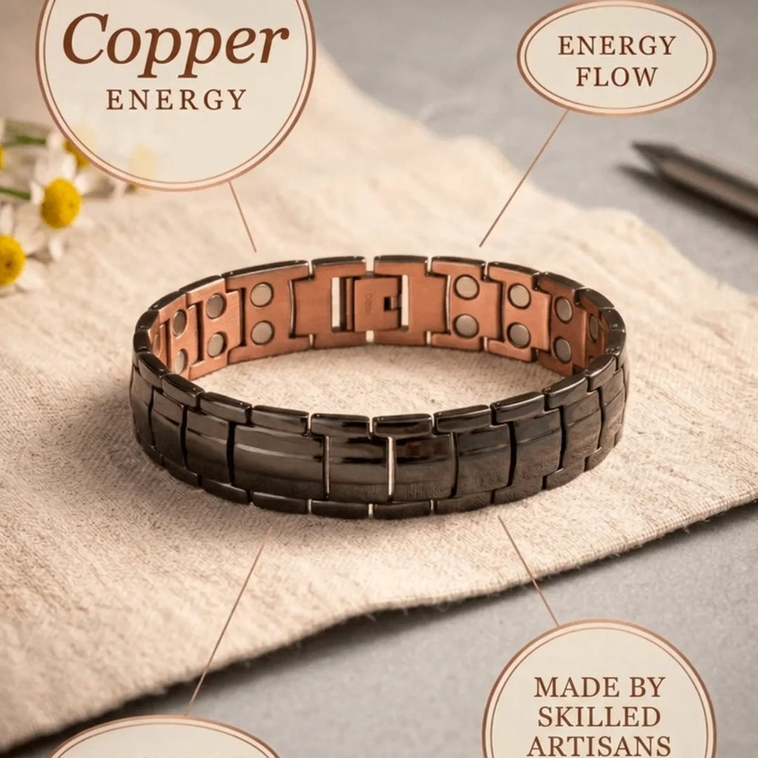 Letitia | Obsidian Copper Bracelet