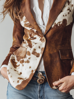 Valene | Statement Print Blazer
