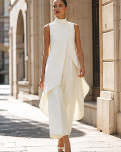 Sidonie | Asymmetric Layered Wide-Leg Jumpsuit