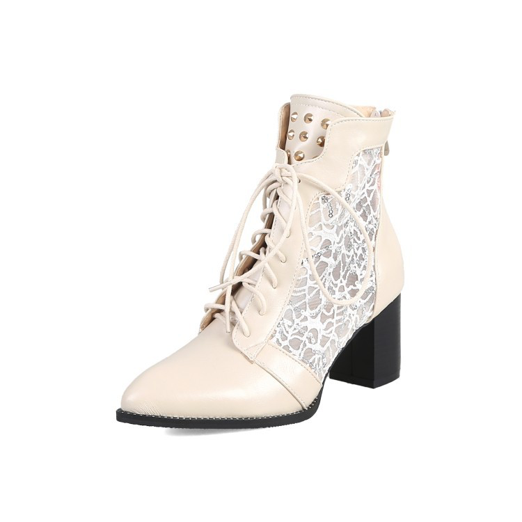 Thalia | Refined Lace-Up Heeled Boots