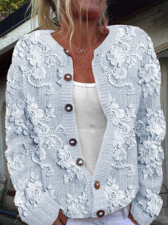 Poppy | Graceful Floral Cardigan