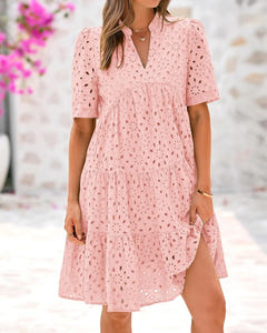 Meinwen | Lace Ruffle Dress