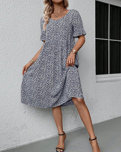 Vera | Elegant Bloom Midi Dress