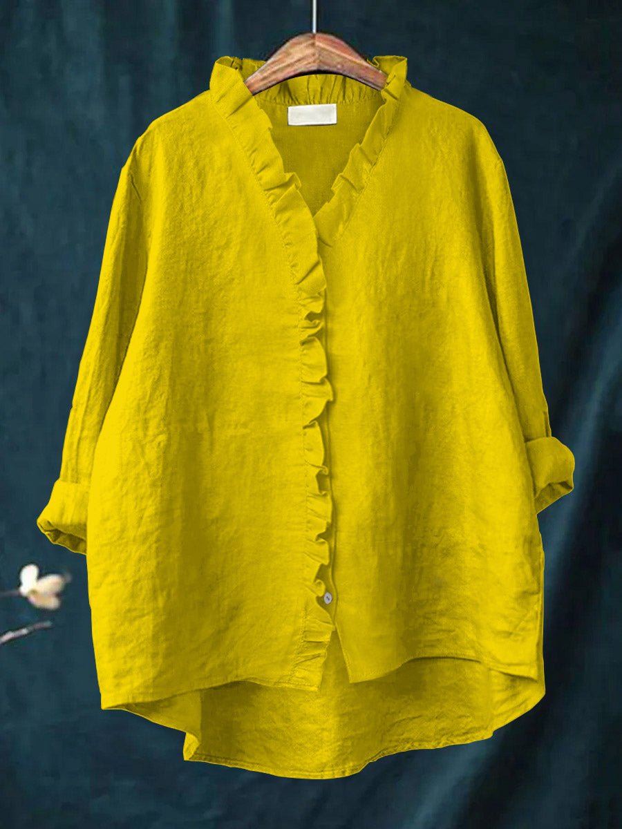 Vanessa | Retro Ruffle Blouse